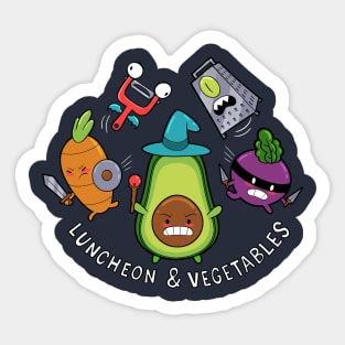 Luncheon and Vegetables Sticker